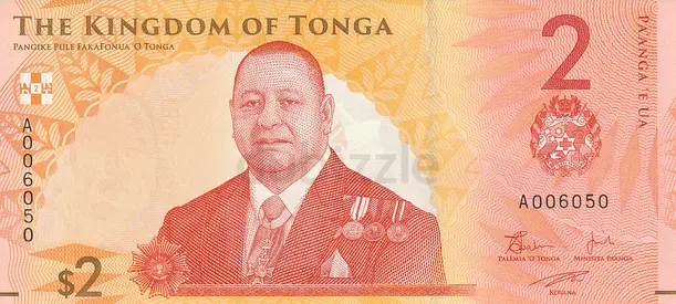 TONGA 2 PAANGA BANKNOTE 2023