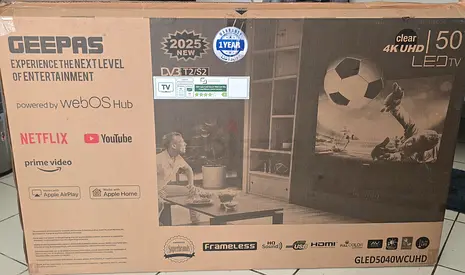 Geepas 50 4K UHD LED TV (sealed box) - Model GLED5040WCUHD