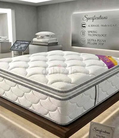 Queen size spring mattress with ultra-plush pillow top -  new