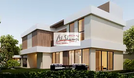 Luxury two-story villa for sale in Garden City project by Shams Developments, five bedrooms Emirate