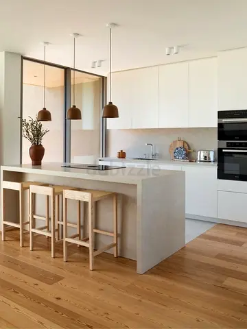 Modern Wooden Kitchen Island