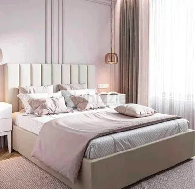 Brend New fabric wooden Queen size 150x190 bed with Madical Matress Available