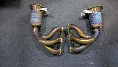 Evo Performance 200Cell Catted Downpipe Exhaust Manifold Header for Porsche 992 GT3 4.0L 2021+