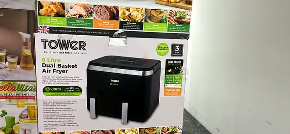 Tower 8L Dual Basket Air Fryer - Brand New in Box