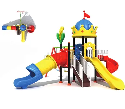 Multi-Playground Slide Set for Kids — Colorful Outdoor Play Structure