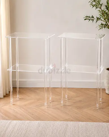 Clear Acrylic Side Tables