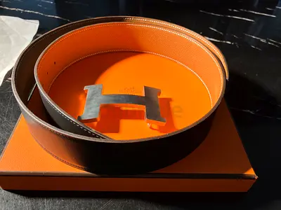 Hermes Leather Belt and Buckle
