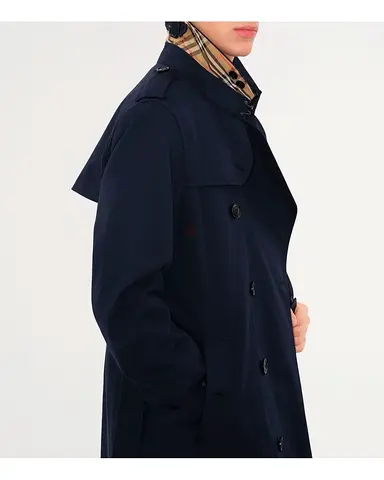 Burberry Kensington Trench Coat Medium - Size 46 EU 36 US - Navy color