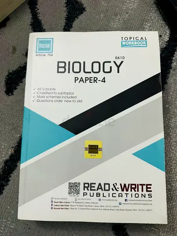 Igcse Past paper: Biology