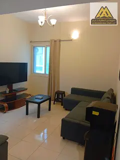 For annual rent fully furnished one bedroom apartment with living room in Orient Towers Ajman privat