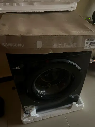 Samsung front load washing machine - black, new never used