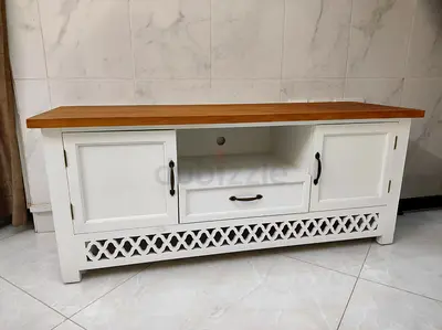 White Wooden TV Stand
