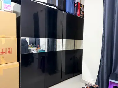 Black 2 set long cupboard Very good condition