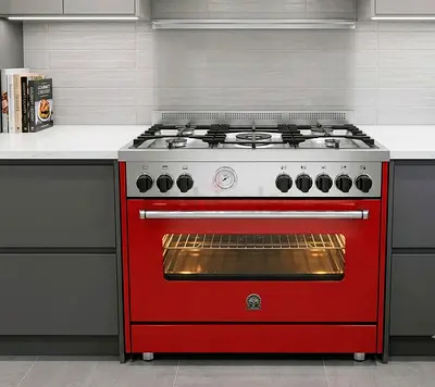 Bertazzoni Full Gas Cooker with Fan-Assisted Oven – 90/60cm Premium Italian Design
