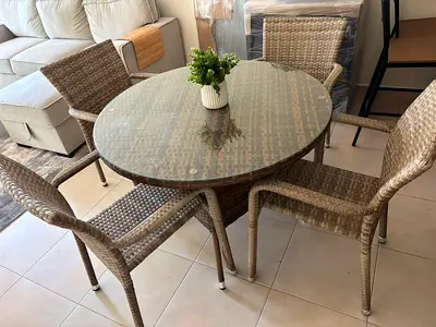 Outdoor Dining Table Set with 4 Chairs – Perfect for Balcony / Garden