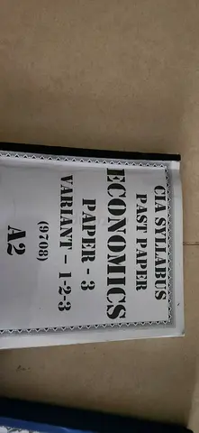 Economics Paper 3 CIA Syllabus Past Paper (Variant 1-2-3) A2 (9708)