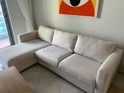 Ikea vimle L shape sofa Bed Beige