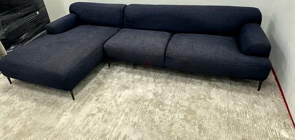 Like new condition the loom collection lshape sofa