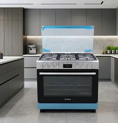 Bosch Latest Model Full Gas Cooker with Fan-Assisted Oven – Premium German Engineering