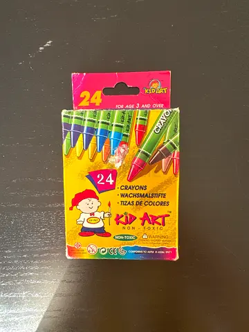 Kid Art 24 Non-Toxic Crayons Pack