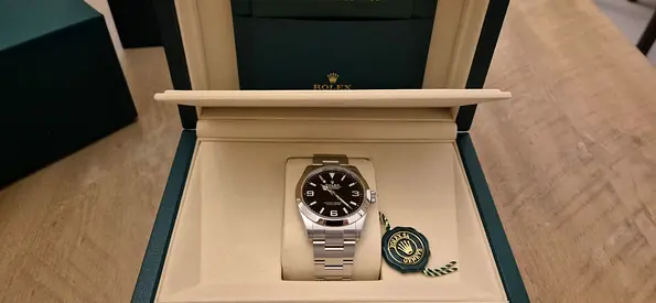 Rolex Explorer 40 mm stainless steel mens watch - unworn