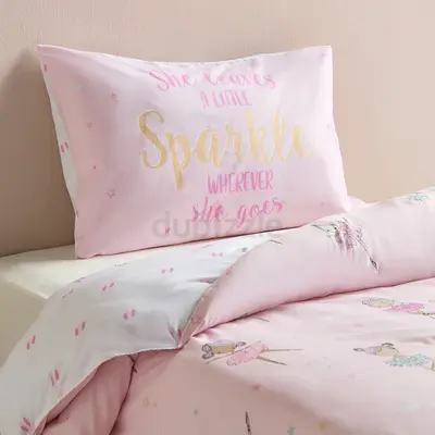 Home Center Baby Ballerina Cotton 2-Piece Single Comforter Set - 135x220 cm