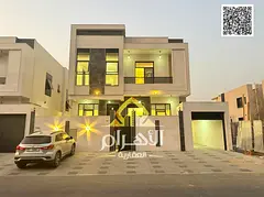 Villa for sale in Ajman | Al Bahia area | 5 bedrooms, majlis, hall and maid's room | Freehold ow