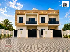 Villa for sale in Ajman, Al Zahiyah area. 4 master bedrooms, living room, majlis, and maid's roo