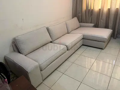 Ikea kivik L shape beige Sofa