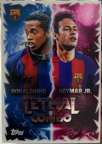 Topps Lethal Combo: Ronaldinho Neymar Jr. Football Card