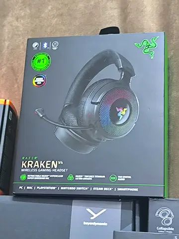 Razer Kraken V4 Wireless Gaming Headset 9 Zone RGB Lighting for PC, PS5, Nintendo Switch, Steam, Mac