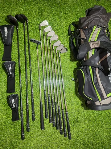 Wilson Tour Velocity Steel Golf Set with Bag – 5-SW, Hybrid, Fairway Wood, Driver Putter – Very Go