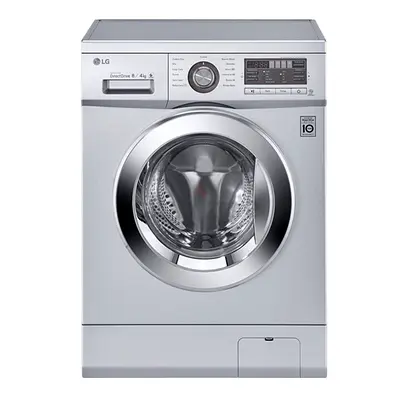 LG Front Load Washing Machine - Silver, 8kg