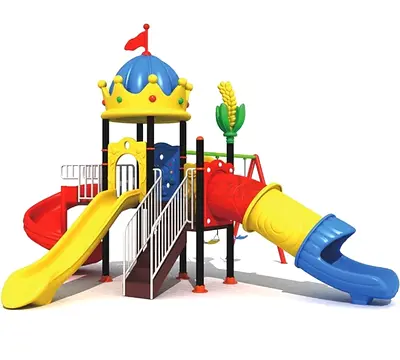 Multi-Playground Slide Set for Kids — Colorful Outdoor Play Structure