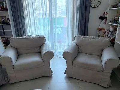 IKEA EKTORP Armchair, Kilanda light beige