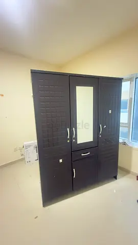 3 door wardrobe with mirror and drawer for just AED250