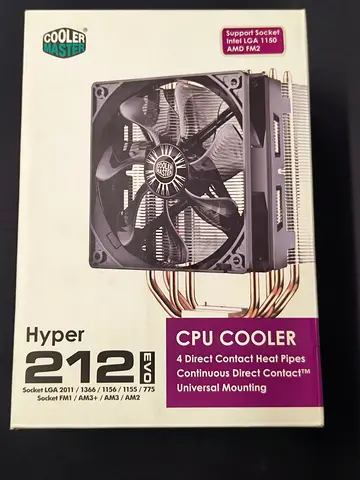 Cooler Master Hyper 212 CPU Cooler (Boxed) - Compatible LGA1150/AM4/FM2