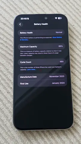 iPhone 15 Pro Natural Titanium very less used
