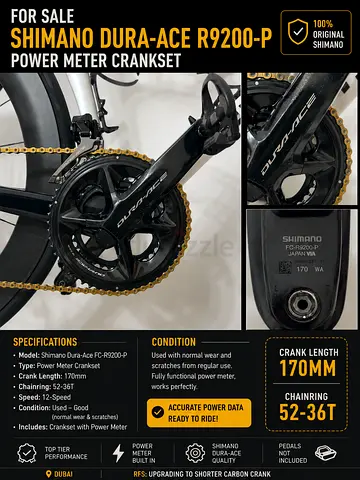 Shimano Dura Ace Power Meter Crankset
