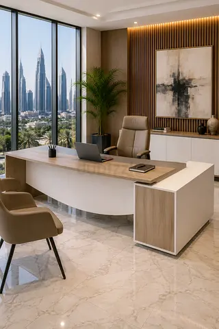 Cop L Shaped Executive Desk Dubai | Modern Executive Office Desk UAE