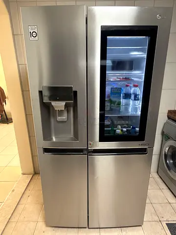 Stainless Steel Side-by-Side Refrigerator with Water  Ice Dispenser