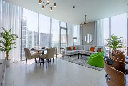 Corner Unit| 2BHK+Maid| Huge Living Room| Full Crystal Lagoon and Burj Khalifa View