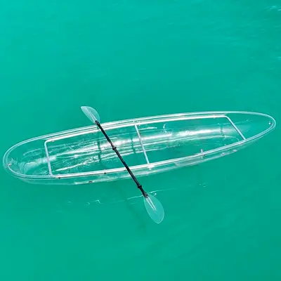 Transparent Clear Kayak with Paddle
