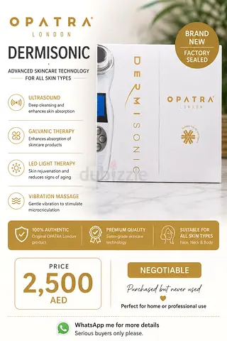 OPATRA Dermisonic Facial Device – Brand New