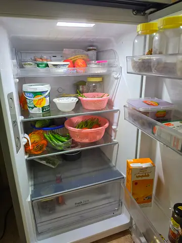 Medium-sized single-door refrigerator in working condition