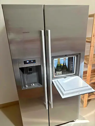 Free Delivery- SIEMENS Side-by-Side Fridge and Freezer With ice Maker Water Dispenser mini baar 90cm