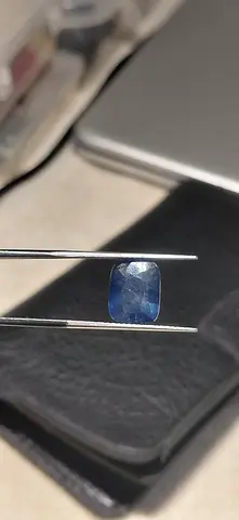 Loose Cushion-Cut Blue Sapphire Gemstone - Approx 6-7 ct