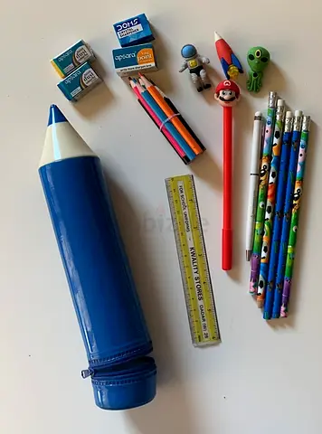 Pencil case with stationary