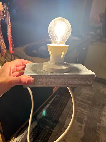 Light bulb with stand