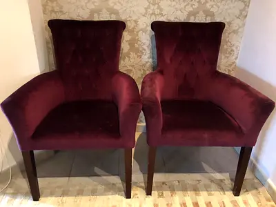 MARINE HOME 2 BELVET CHAIRS